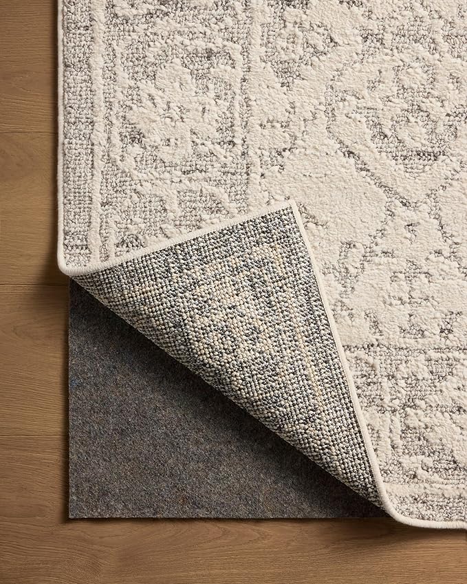 Loloi Magnolia Home by Joanna Gaines Gigi Collection GIG-02 Ivory/Stone 4'-0" x 6'-0" Accent Rug