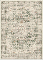 RUGGABLE Washable Vintage Area Rug – Sarrah Sage 10x14, Stain-Resistant, Non-Slip – Large Machine Washable Rugs for Living Room, Bedroom, Hallway, Entryway & Office–with Standard Pad
