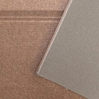 English Home Custom Size Non Slip Striped Design Light Weight Durable PVC Backing Thin Pile Runner Rug (36" x 11')