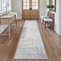Valenrug Washable Rugs 2x5 - Stain Resistant 2x5 Area Rugs for Living Room, Non Slip Backing Large Area Rugs for Bedroom, Folable Machine Washable Area Rug (2'x5', Grey)