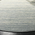 SAFAVIEH Adirondack Collection Area Rug - 7' Round, Slate & Cream, Modern Ombre Design, Non Shedding & Easy to Clean, Ideal for Living Room, Bedroom, Office, Dining Space (ADR113T)
