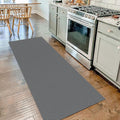 IOHOUZE Washable Runner Rug 2x7 Non Slip Runners for Hallways Entryway Runner Indoor, Kitchen Rugs Woven Cotton Floor Carpet for Kitchen Hall Entrance Bedroom, Dark Grey