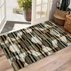 Large Living Room Area Rug 3x5ft,Modern Geometric Rugs, Multicolor Low Pile Farmhouse Carpet, Machine Washable & Non-Slip Non-Shedding for Classroom, Bedroom & Dorm