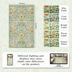3x5 Grass Green Boho Floral Vintage Area Rug,Soft Lightweight Low Pile Non-Shedding Carpet,Machine Washable Stain Resistant & Non-Slip for Entryway,Bedroom, Kids Room,Living Room