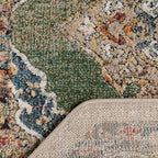 Unique Loom Isabella Collection Area Rug - Rossellini (5' 1" Octagon, Green/ Blue)
