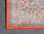 Unique Loom Reza Collection Traditional Persian Style Area Rug, 8 x 10 ft, Terracotta/Ivory