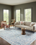 Loloi Rifle Paper Co. Maison Collection MAO-07 Blue 8'-4" x 11'-6", .19" Pile Height, Area Rug