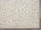 Abani Beige Cheetah Print Area Rug Rugs, Arto Collection - Contemporary Durable Accent Rug (3' x 5')