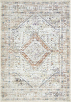 Bloom Rugs Washable Non-Slip 2' x 3' Rug - Peach/Beige Traditional Oriental Area Rug for Living Room, Bedroom, Dining Room, and Kitchen - Exact Size: 2' x 3'