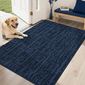COSY HOMEER-Dirt-Trapper-Door-Mat 32"x48" Non-Slip Entryway Rugs Washable Welcome Mat Absorbent Entrance Mats Low Pile Dog Door Mats for Front Back Doomats and Wet Shoes,Navy Blue