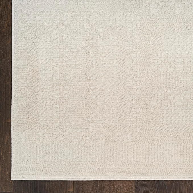 Nourison Home Nordic Ivory 5' x 7' Area Rug - Easy Clean, Non Shedding, Bed Room, Living Room, Dining Room, Kitchen (5' x 7')