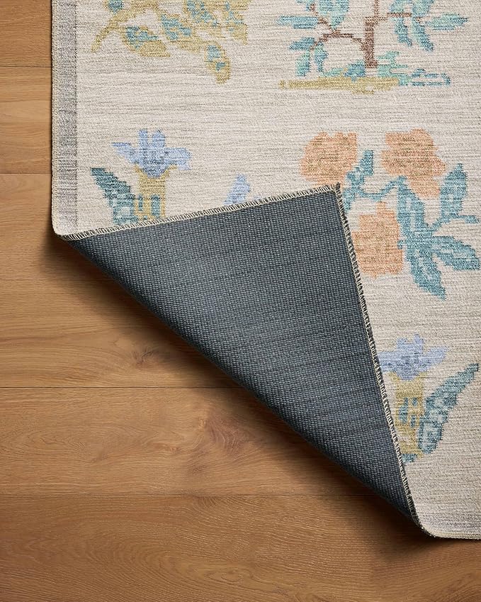 Loloi Rifle Paper Co. Rosa Collection RSA-03 Cream 8'-4" x 11'-6" Area Rug
