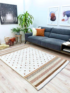 Alfa Rich 3x10 Beige Terracotta Washable Area Rugs for Living Room Kitchen Hallway Decor Runner