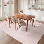 Valenrug Washable Rugs 6x9 - Non Slip 6x9 Area Rugs for Living Room, Stain Resistant Area Rugs for Bedroom, Foldable Machine Washable Area Rug(6'x9', Light Pink)