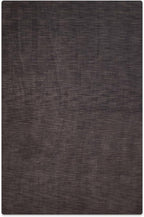 Hand Knotted Loom Wool ECO-Friendly Area Rugs - 6'x9', Rectangle, Charcoal Color, Solid Plain Design, High Pile Handmade Anti Skid Area Rugs for Living Room, Bed Room (L00111)
