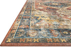 Loloi Skye Collection SKY-11 Rust/Blue 2'-6" x 12'-0" Runner Rug