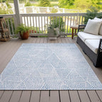 Addison Rugs Chantille ACN591 Denim 9' x 12' Indoor Outdoor Area Rug, Easy Clean, Machine Washable, Non Shedding, Bedroom, Living Room, Dining Room, Kitchen, Patio Rug