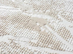Adel Modern Area Rug for Living Room, 4x6 Rustic Distressed Abstract Beige Neutral Rug, Medium Pile Stain Resistant Carpet for Bedroom, Dining Room or Kitchen (4' x 6', Beige)