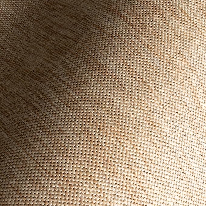 Nuloom Asha Tan/Ivory, 6'7" x 9', Casual, Striped Border, Soft and Cozy, High Traffic, Stain Resistant, Easy Clean, Durable Area Rug for Indoor/Outdoor Patio, Deck, Porch, Garden, Courtyard