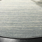 SAFAVIEH Adirondack Collection Area Rug - 4' Round, Slate & Cream, Modern Ombre Design, Non Shedding & Easy to Clean, Ideal for Living Room, Bedroom, Office, Dining Space (ADR113T)