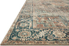 Loloi Margot Collection MAT-02 Terracotta/Lagoon 2'-6" x 11'-6" Runner Rug feat. CloudPile, No-Shed Easy Clean Large Patterned Area Rug for Living Room, Bedroom, Dining Area