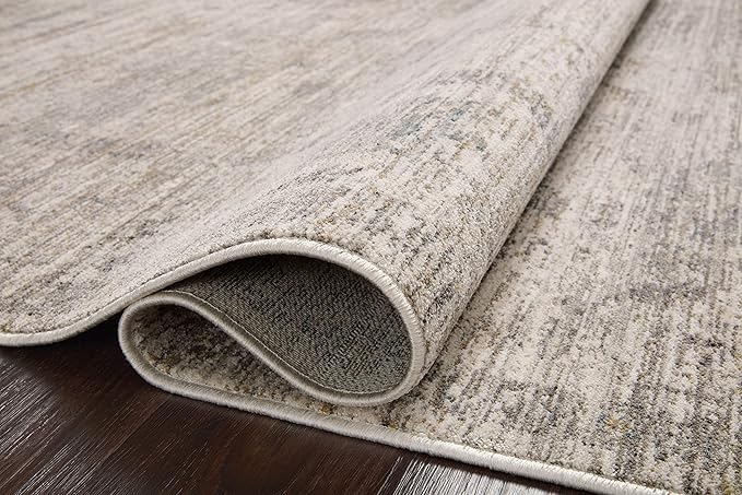 Loloi Magnolia Home by Joanna Gaines Millie Collection MIE-01 Silver/Dove 2'-7" x 10'-0", .25" Pile Height, Runner Rug
