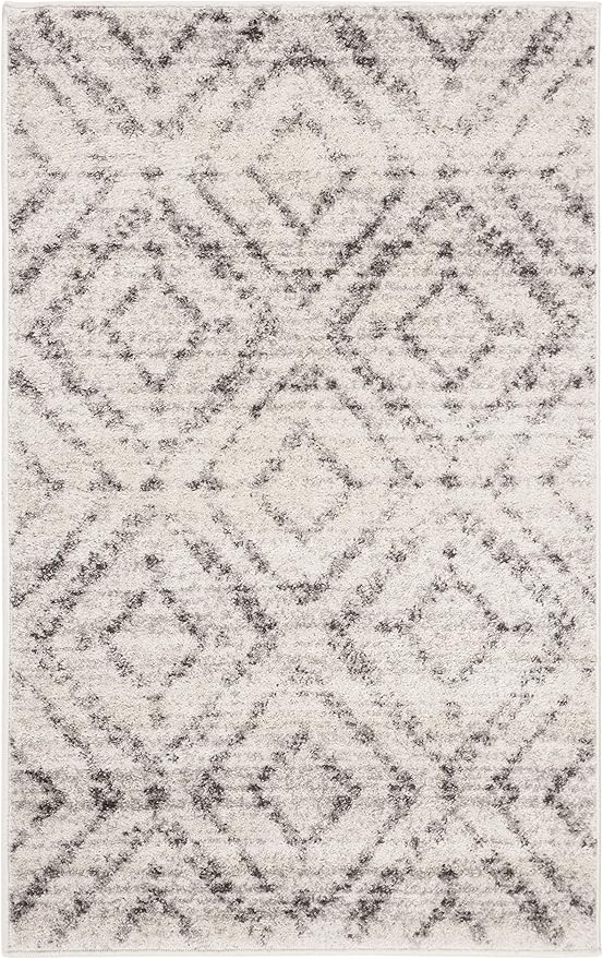 SAFAVIEH Adirondack Collection Accent Rug - 3' x 5', Light Grey & Grey, Modern Distressed Design, Non-Shedding & Easy Care, Ideal for High Traffic Areas in Entryway, Living Room, Bedroom (ADR131C)