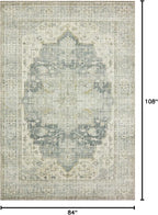 Loloi Skye Collection SKY-12 Charcoal/Dove 7' x 9' Oval Area Rug