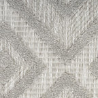Nourison Home Versatile Silver Grey 4' x 6' Area Rug - Easy Clean, Non Shedding, Bed Room, Living Room, Dining Room, Kitchen (4' x 6')