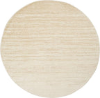 SAFAVIEH Adirondack Collection Area Rug - 8' Round, Champagne & Cream, Modern Ombre Design, Non Shedding & Easy to Clean, Ideal for Living Room, Bedroom, Office, Dining Space (ADR113W)