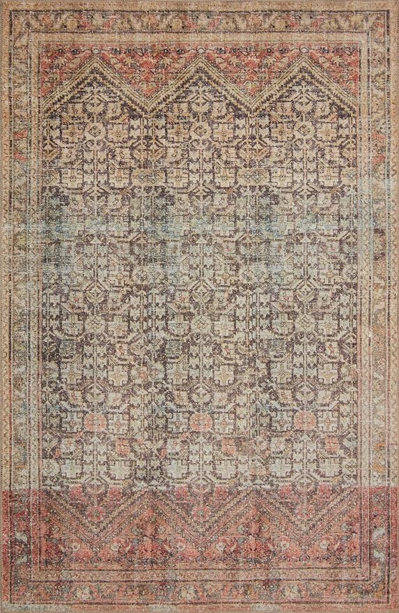 Loloi Loren Collection LQ-17 Charcoal/Multi 5'-0" x 7'-6" Area Rug