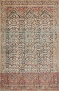 Loloi Loren Collection LQ-17 Charcoal/Multi 2'-6" x 7'-6" Runner Rug