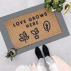 EARTHALL Washable Area Rug 2x3 Ft Non Slip Rugs for Entryway, Braided Small Throw Rugs with Rubber Backing Door Mat Indoor Outdoor Entrance Cotton Woven Rug for Kitchen Foyer Front Door, Charcoal Gray