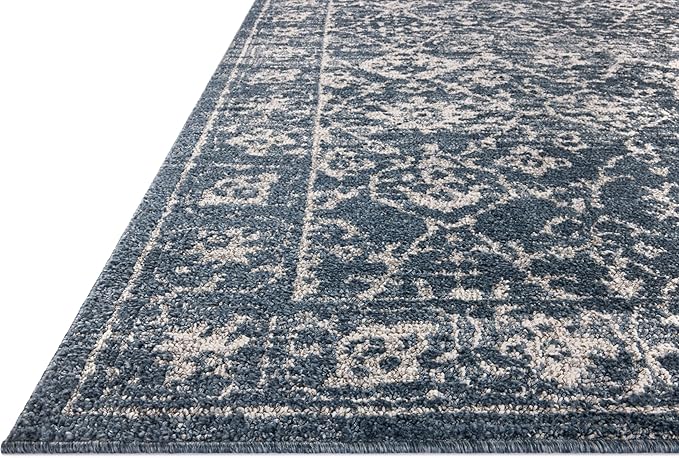 Loloi Magnolia Home by Joanna Gaines Gigi Collection GIG-02 Navy/Stone 2'-7" x 4' Accent Rug