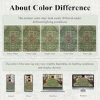4x6 Area Rug for Bedroom Machine Washable Low Pile Vintage Distressed Rugs Stain Resistant Faux Wool Rug Ultra Soft Non-Slip Area Rugs for Living Room, Playroom, Kitchen,Home Office