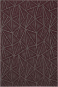 Furnish my Place Geometrical Pattern Indoor/Outdoor Refine Burgundy Abstract Area Rug, Home Decor Mat, Contemporary Rug for Living Room, Made in USA -4' x 5' Rectangle