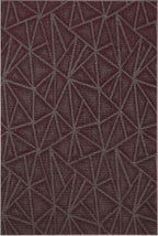 Furnish my Place Geometrical Pattern Indoor/Outdoor Refine Burgundy Abstract Area Rug, Home Decor Mat, Contemporary Rug for Living Room, Made in USA -4' x 5' Rectangle