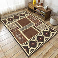 UNREASTO Western Area Rugs 4x6ft Vintage Country Southwestern Native Botanical Farmhouse Rug Floor Mats, Rustic Pine Cone Non-Slip Washable Throw Rugs for Hallway Living Room Bedroom Hardwood Floors