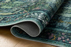 Loloi Rifle Paper Co. Canopy Collection CNP-05 Teal 2'-0" x 3'-0" Accent Rug