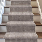Well Woven Custom Size Hallway & Stair Runner- Harlow Pompeii Taupe 31 Inches Wide x 25 Feet Long Runner (31" x 25') Runner Rug - Modern Chevron Pattern, Ultra-Soft, Easy-Clean