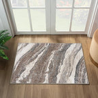 LUXE WEAVERS Lagos Collection 7983 Grey 2x3 Art Deco Area Rug