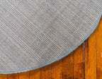 Unique Loom Solo Collection Area Rug - Calabasas (6' 1" Round, Light Blue)