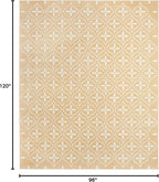 Nourison Home Nourison Essentials Beige Ivory 8' x 10' Area Rug - Easy Clean, Non Shedding, Bed Room, Living Room, Dining Room, Kitchen (8' x 10')