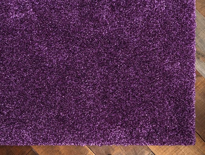 Unique Loom Solo Collection Area Rug - Calabasas (5' 3" x 7' 7" Rectangle, Violet)