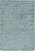 Unique Loom Solid Shag Collection Area Rug (6' 1" x 9' Rectangle, Light Slate Blue)