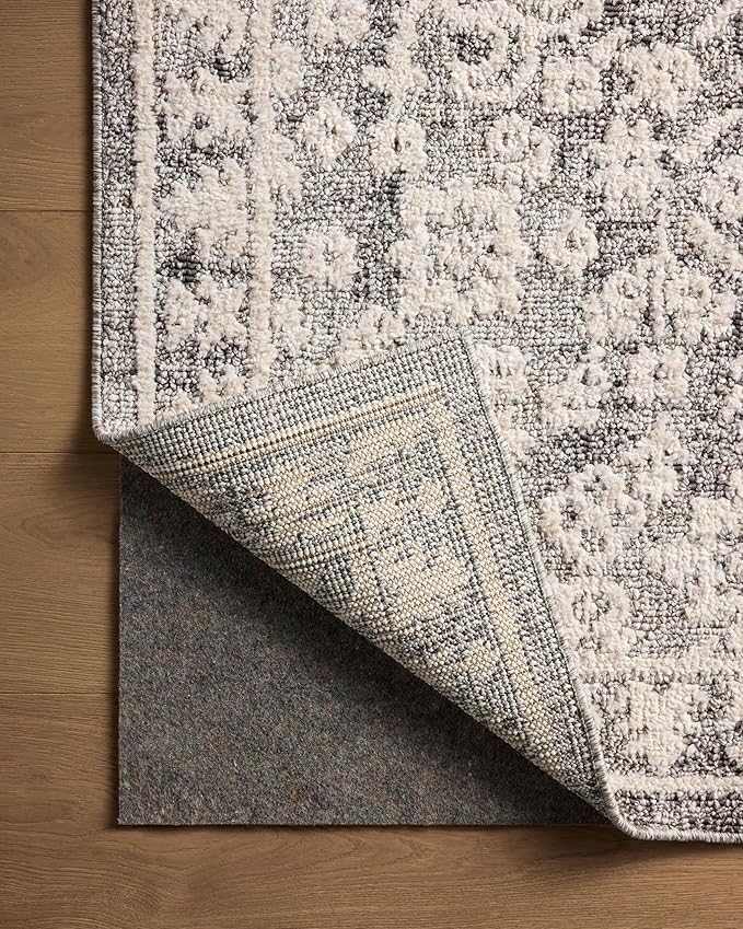 Loloi Magnolia Home by Joanna Gaines Gigi Collection GIG-01 Grey/Ivory 4'-0" x 6'-0" Accent Rug