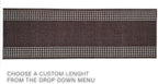 Custom Made Runner Rug for Kitchen Foyer Hallway Entry Choose Your Length 26 Inch Wide Geometric Checkered Design Brown Color (29 feet x 26 inch)