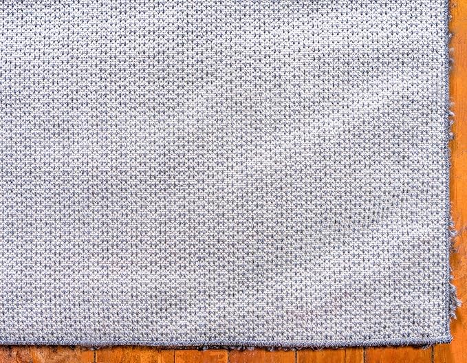Unique Loom Davos Shag Collection Area Rug - Solid (4' 1" x 6' 1" Rectangle, Peppercorn)