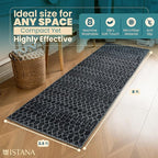 Istana Hallway Runner Rug 2.5x8 - Black Kitchen Rugs Non Slip Washable -Silk's Soft Touch Carpet Runner - Stylish Rugs for Home