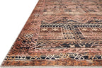 Loloi II Layla Collection, LAY-14, Mocha/Blush, 2'-3'' x 3'-9'', 13'' Thick, Accent Rug, Soft, Durable, Vintage Inspired, Distressed, Low Pile, Non-Shedding, Easy Clean, Printed, Living Room Rug